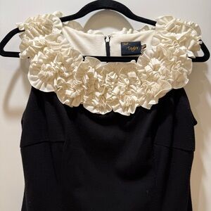 Just...Taylor Elegant Black and Cream Dress